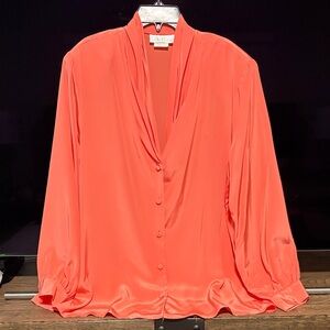 ANNA KRISTE Elegant Coral Blouse